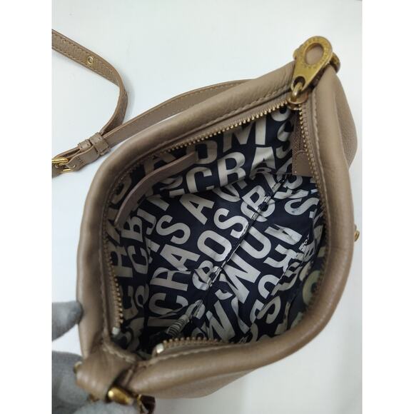 Marc By Marc Jacobs Brown Pebbled Leather Zipper Closure Small Crossbody Bag - Picture 11 of 16